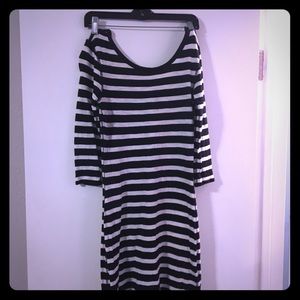 Mid length arm cotton sundress